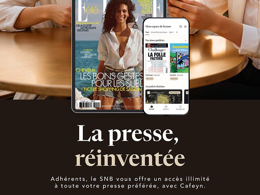 Cafeyn – accédez à tout la presse gratuitement avec le SNB